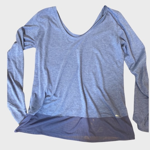 💰adidas climalite blue long sleeve top - Picture 2 of 8